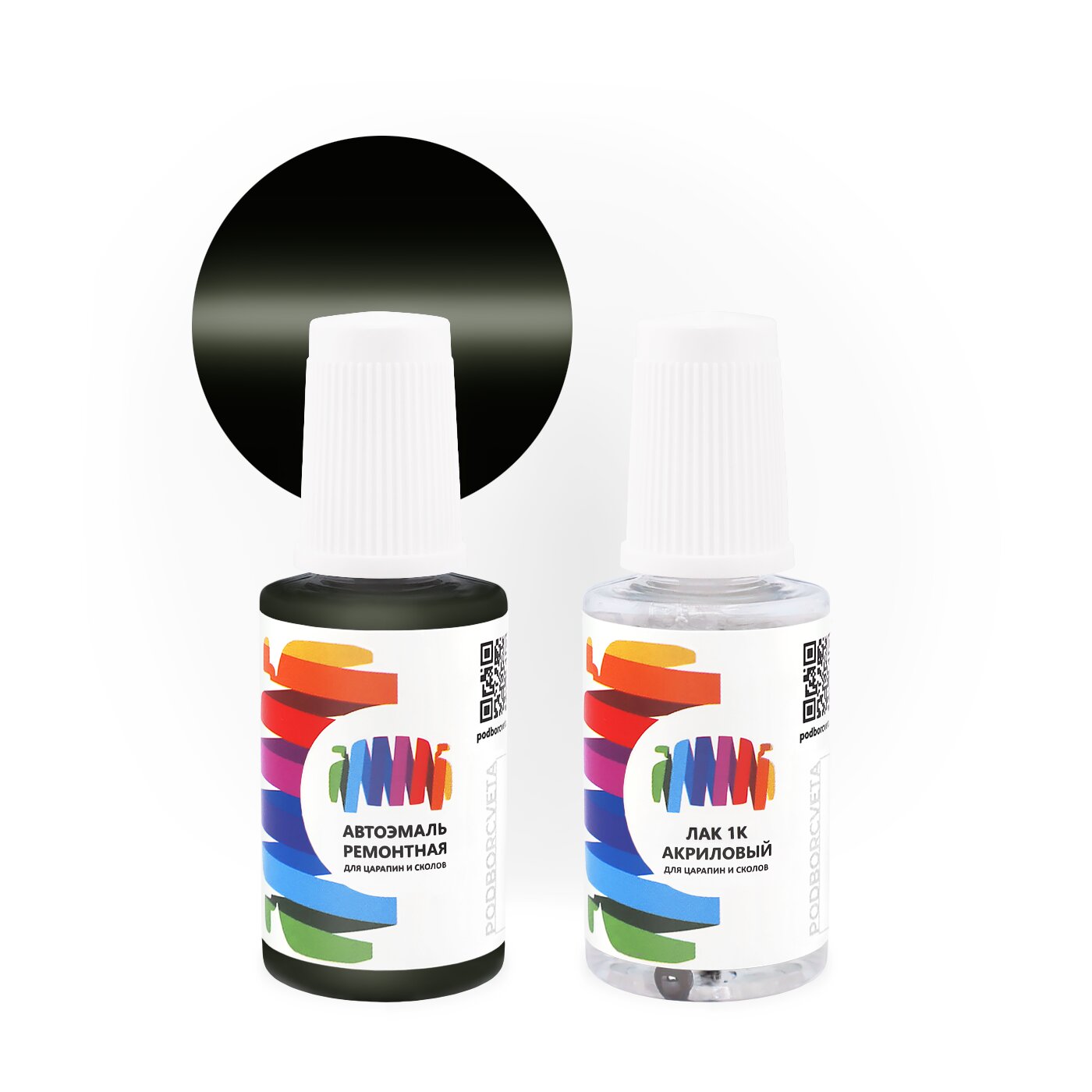 Подкраска для Opel (Опель) «Temasekgruen», код цвета 681 (зеленый), базовая автоэмаль с кисточкой от сколов и царапин, штрих-корректор 20 мл.