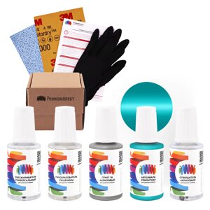 Ремкомплект для Rover (Ровер) «Surf Blue», код цвета BU35 (сине-бирюзовый), акриловая автоэмаль, набор для ремонта сколов и царапин