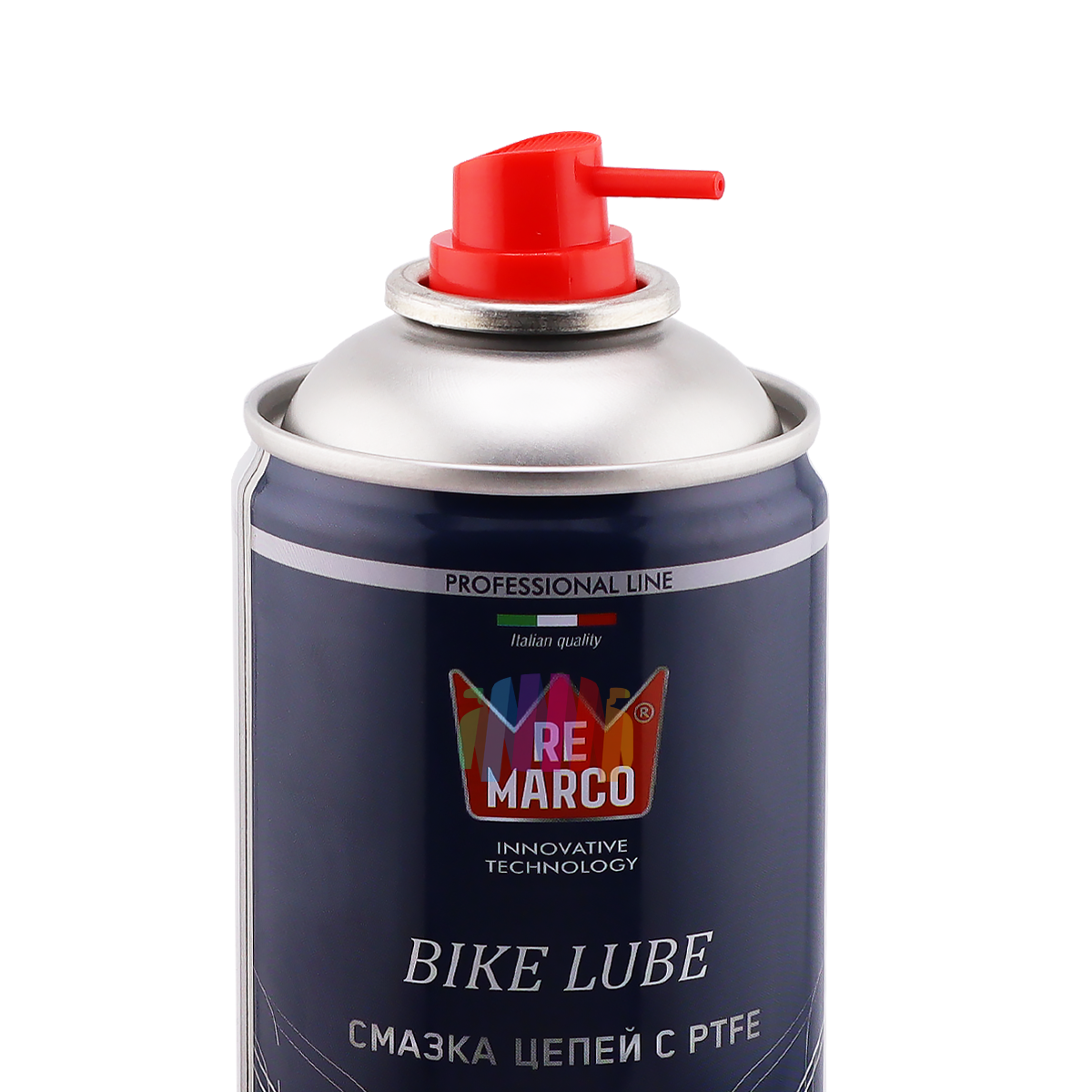 Смазка для цепей с PTFE (тефлоновая с индикатором нанесения) Re Marco RM-764 аэрозоль 400 мл. 001-03
