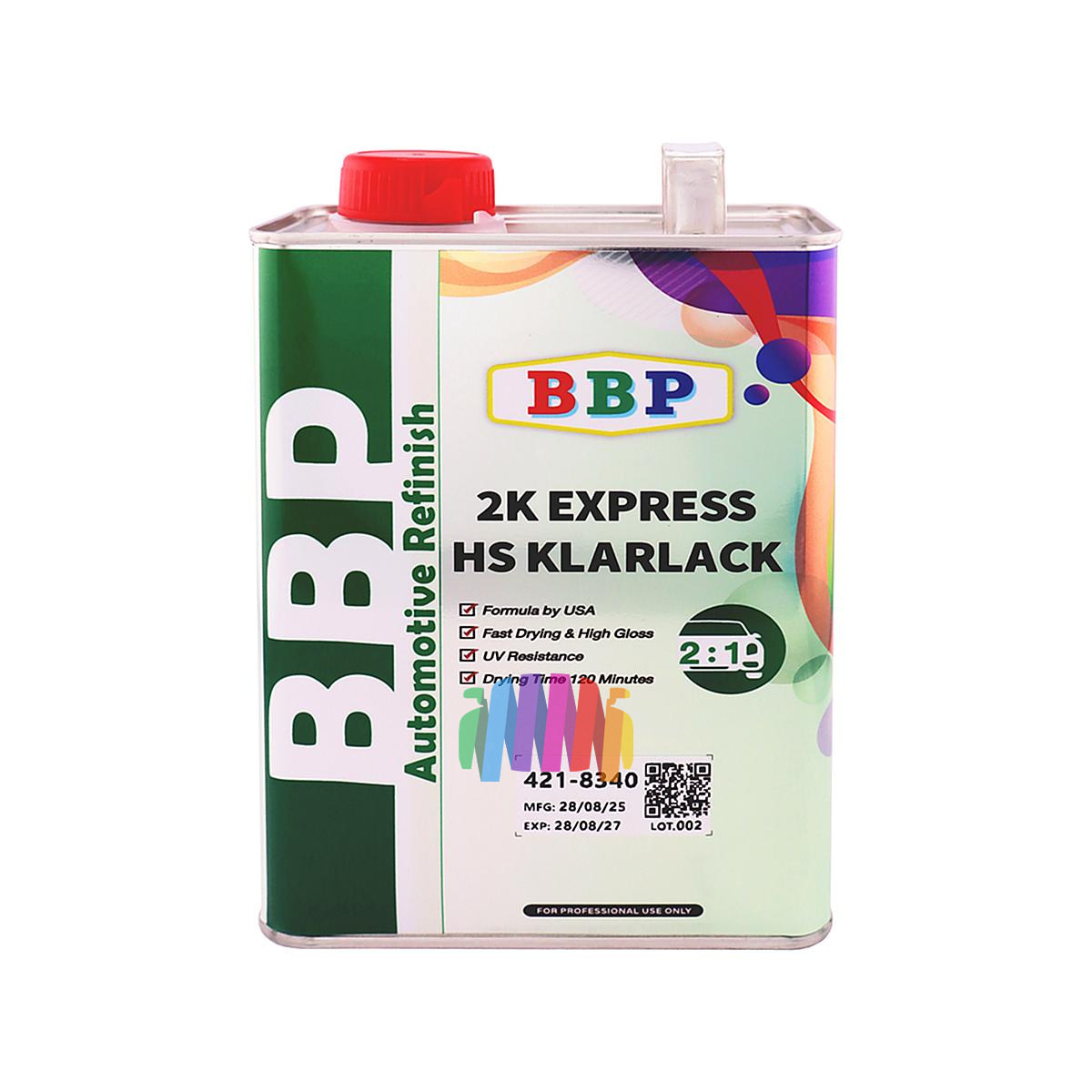 Быстросохнущий автомобильный лак BBP BIG BEN 2K Express HS Klarlack Quick Clear 2