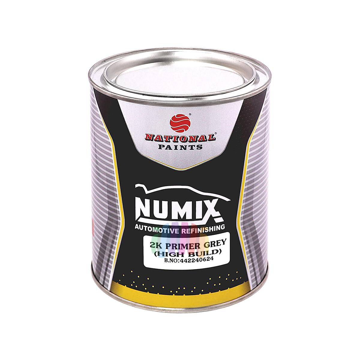 Грунт толстослойный акриловый автомобильный Numix 2K 4+1 High Build Primer серый 2