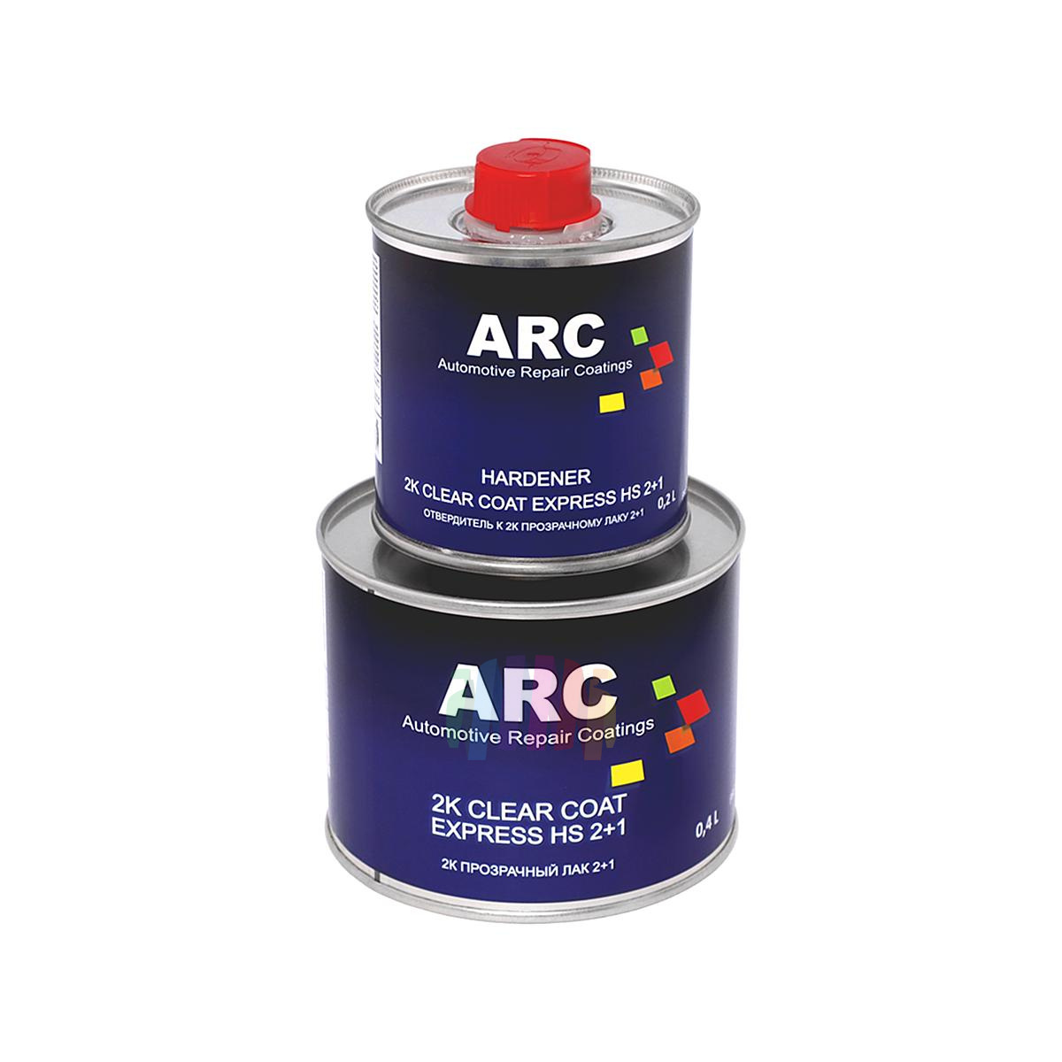 Прозрачный акриловый лак ARC 2K Express HS 2+1 Clear Coat 0,4 л. с отвердителем 0,2 л. 4
