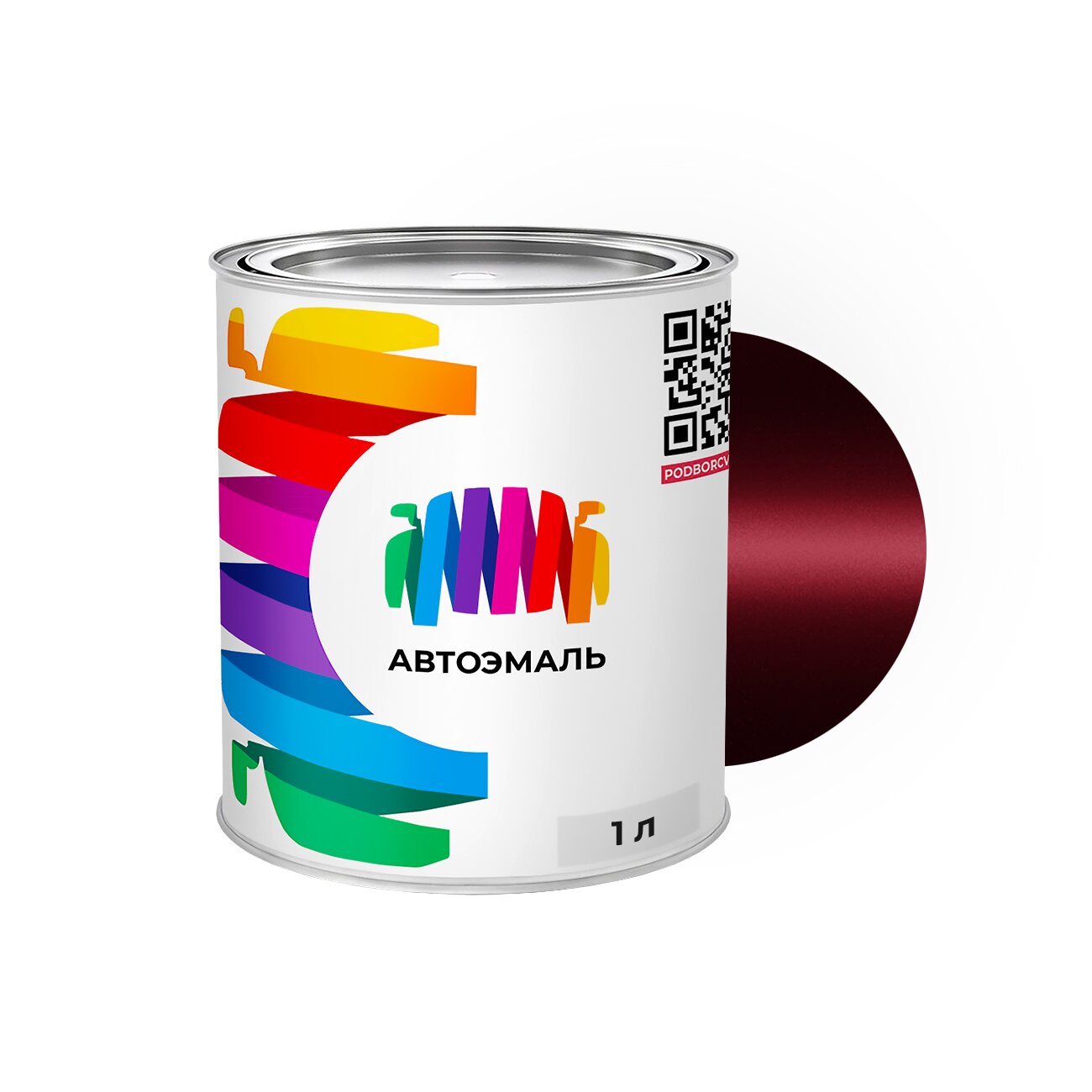 Автоэмаль Mazda (Мазда) «Garnet Red», код цвета 25F (красный), базовая краска 3 сл. 1 л.