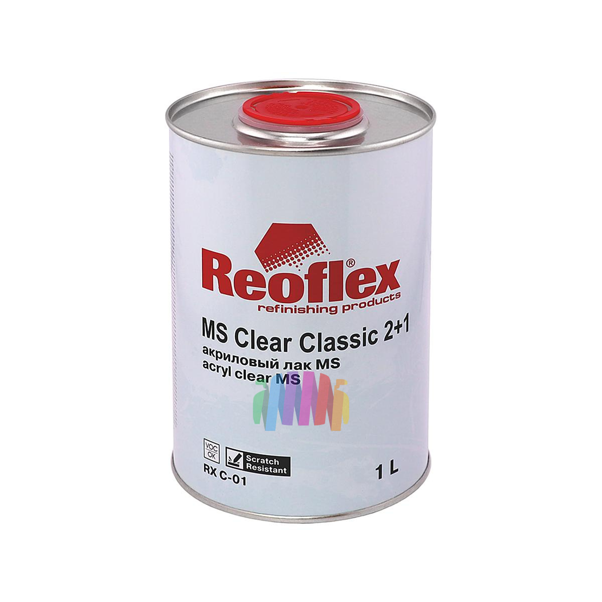 Лак акриловый Reoflex MS 2+1 Clear Classic 1 л. с отвердителем 0,5 л. 3