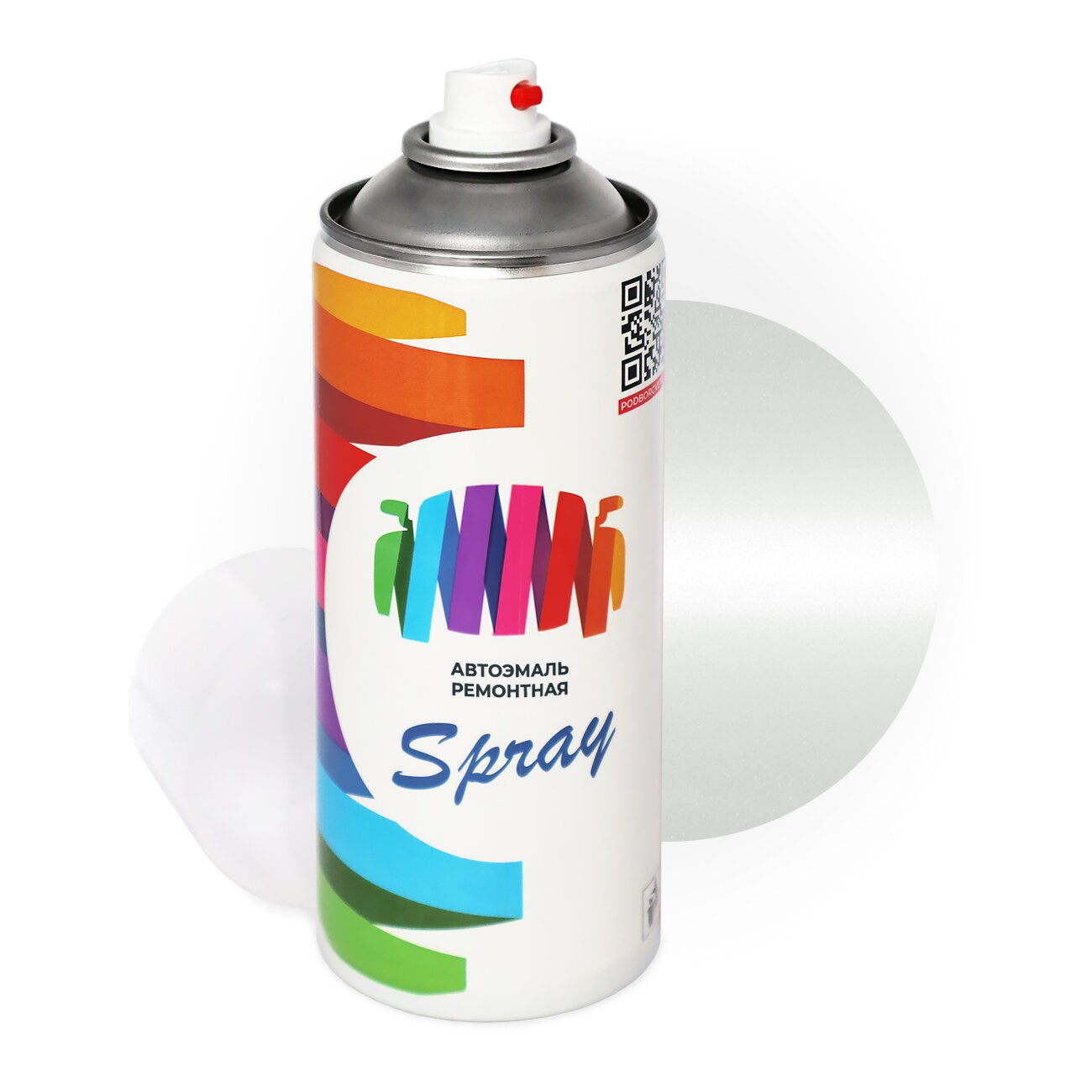 Аэрозольная краска для Mercedes Benz (Мерседес Бенц) «Opalithweiss», код цвета 659, 9659, 9-659 (белый), базовая автоэмаль, баллончик 520 мл.