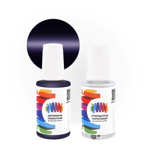 Подкраска для Porsche (Порше) «Amarantviolett», код цвета 39D, 3AH, T3 (фиолетовый), акриловая автоэмаль с кисточкой от сколов и царапин, штрих-корректор 20 мл.