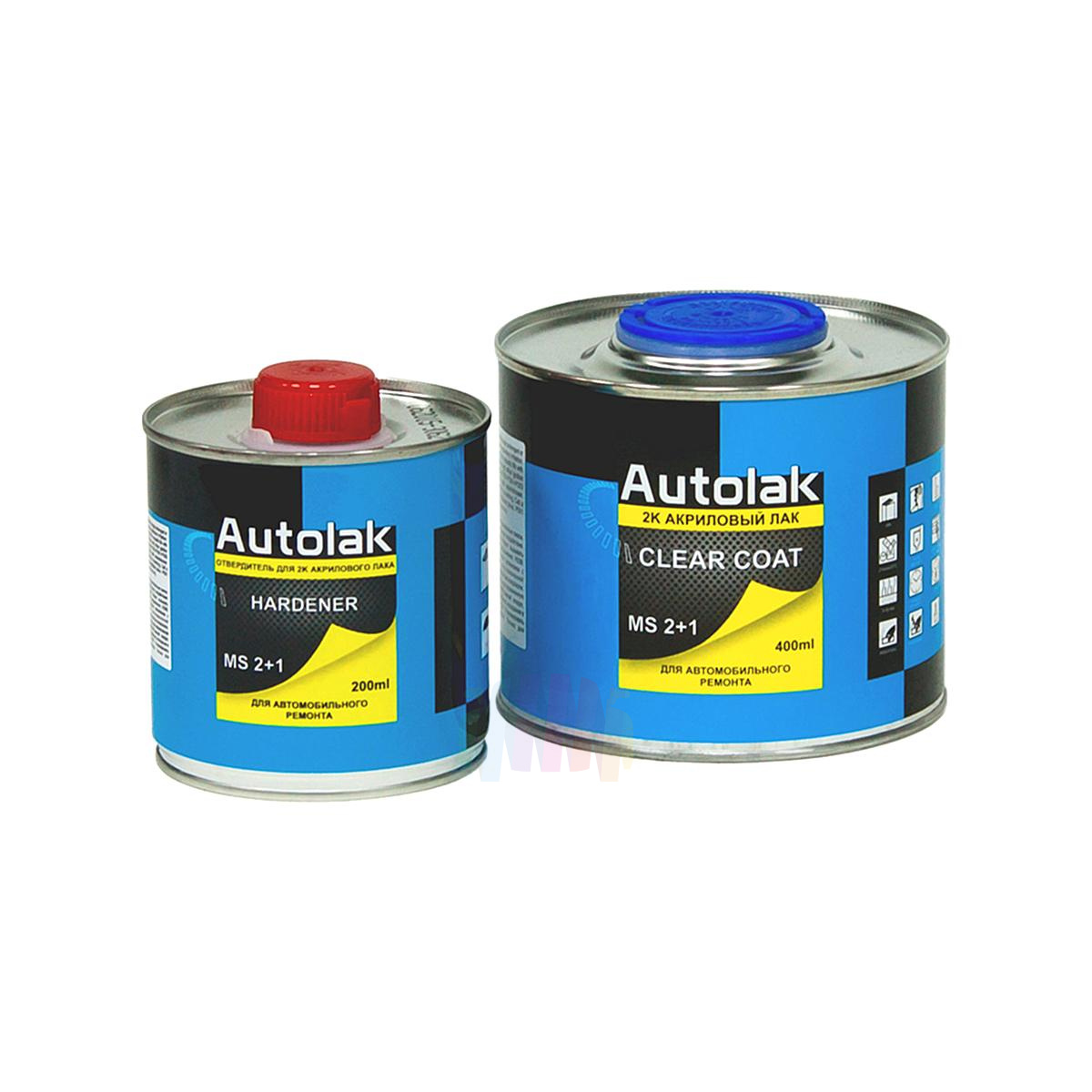 AUTOLAK MS 2+1 Clear Coat Акриловый автомобильный лак 0,4 л. с отвердителем 0,2 л.