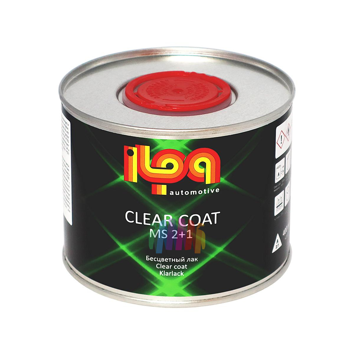 Лак акриловый Ilpa MS 2+1 Clear Coat бесцветный 0,4 л. с отвердителем 0,2 л 2