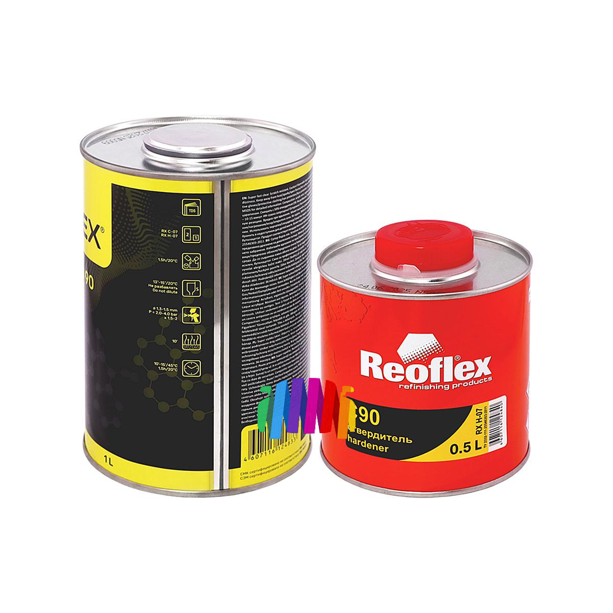 Супербыстрый лак против царапин Reoflex Clear Rapid 90 Super Fast 1 л. с отвердителем 0,5 л. 2