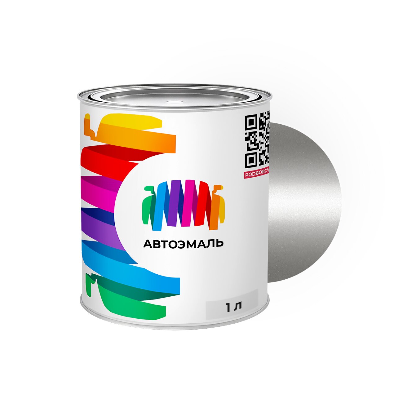 Автоэмаль Mazda (Мазда) «Arist Silver», код цвета 5F (серый), базовая краска 1 л.