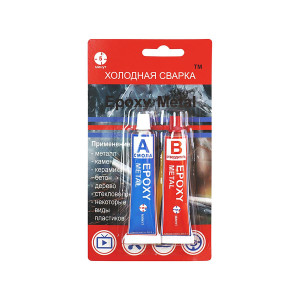 Холодная сварка (высокопрочный эпоксидный клей) ЭДП 753544 Epoxy Metal в тюбиках 57 г.