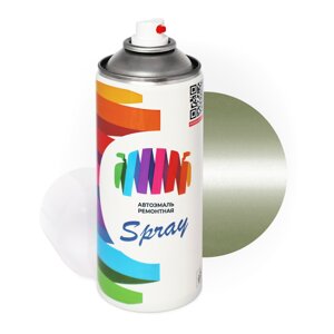 Аэрозольная краска для Peugeot (Пежо) «Vert Jade», код цвета AWW, EQQ (зелено-серый), базовая автоэмаль, баллончик 520 мл.