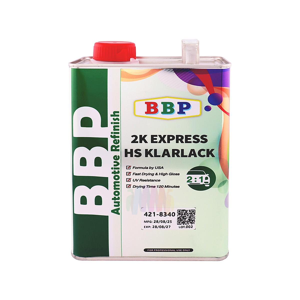 Быстросохнущий автомобильный лак BBP BIG BEN 2K Express HS Klarlack Quick Clear 2