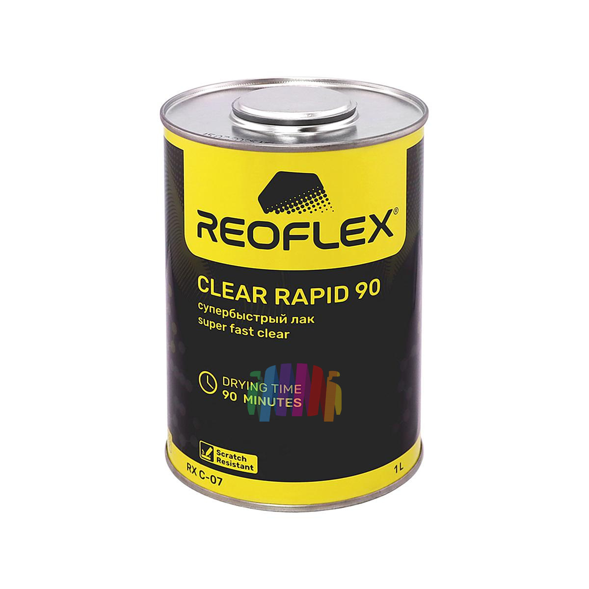 Супербыстрый лак против царапин Reoflex Clear Rapid 90 Super Fast 1 л. с отвердителем 0,5 л. 3
