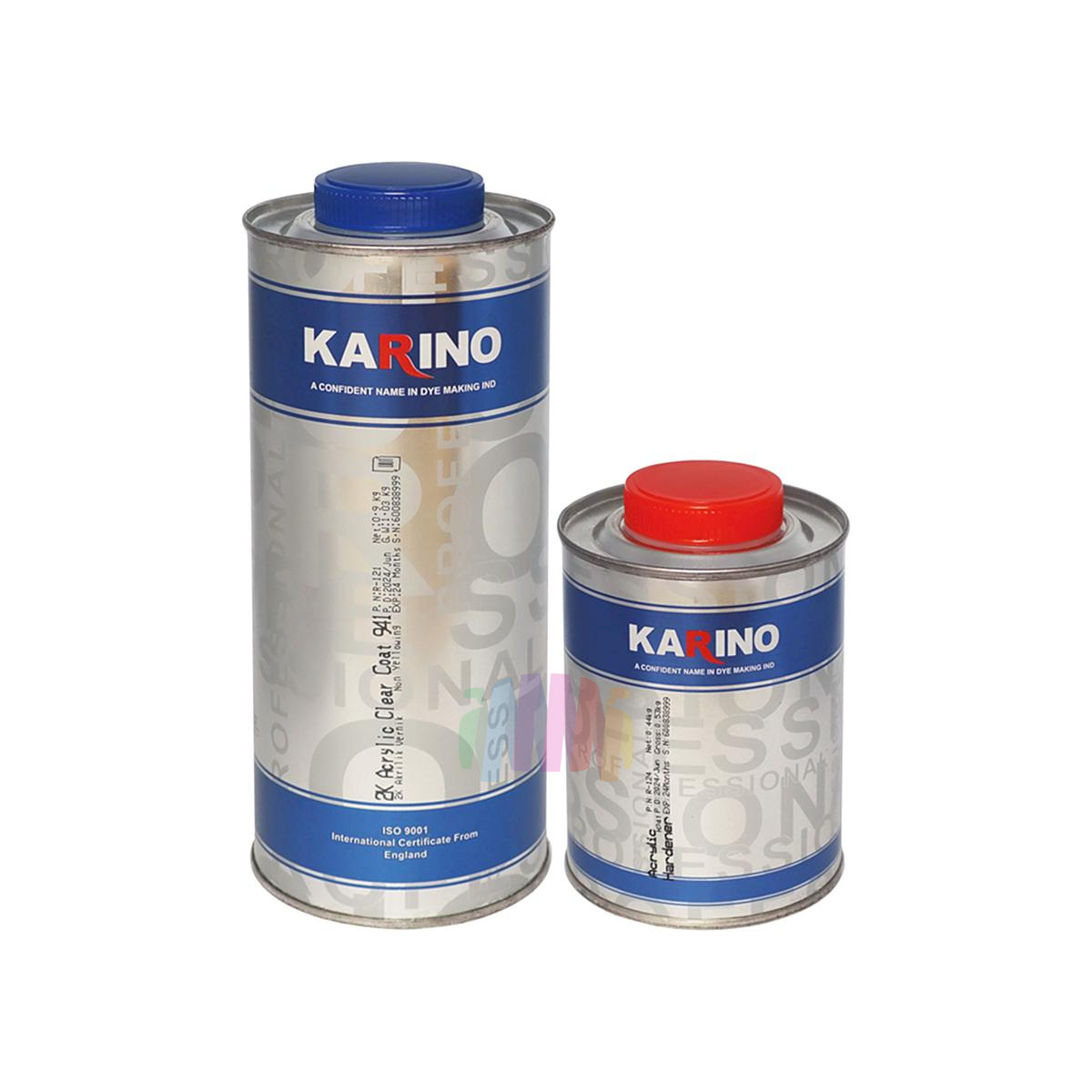KARINO 2K Акриловый прозрачный лак 941 1 л. + отвердитель H241 0,5 л.