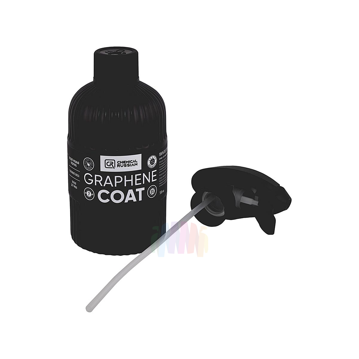 CHEMICAL RUSSIAN Graphene Coat CR515 Покрытие для мощного гидрофоба и блеска с графеном, с распылителем 500 мл.