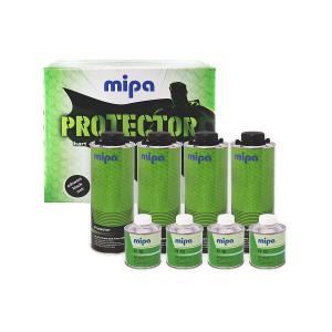 MIPA 2K Protector Set Высокопрочное защитное полиуретан-акриловое покрытие (черный) 3 л. с отвердителем 1 л.