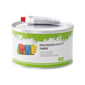 REF R02218 Polyester Putty Fiber Шпатлевка автомобильная усиленная со стекловолокном 1,8 кг.
