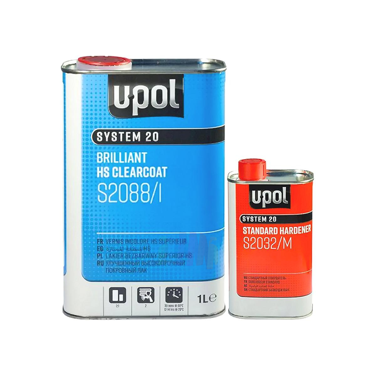 Автомобильный акриловый лак U-POL S2088/1 2К HS 4:1 Universal Clearcoat 3