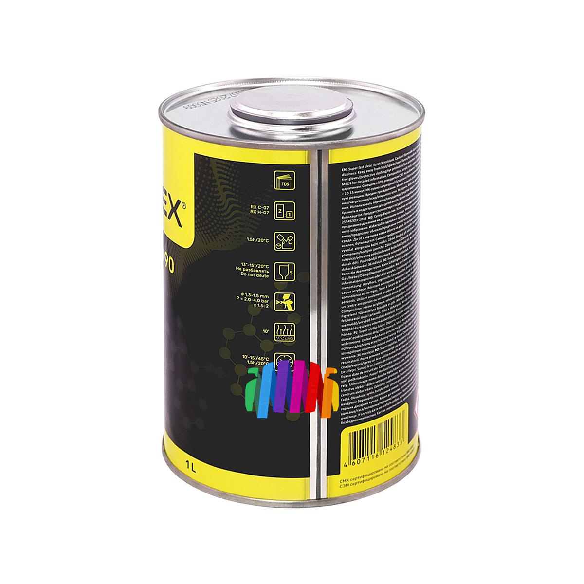 Супербыстрый лак против царапин Reoflex Clear Rapid 90 Super Fast 1 л. с отвердителем 0,5 л. 4