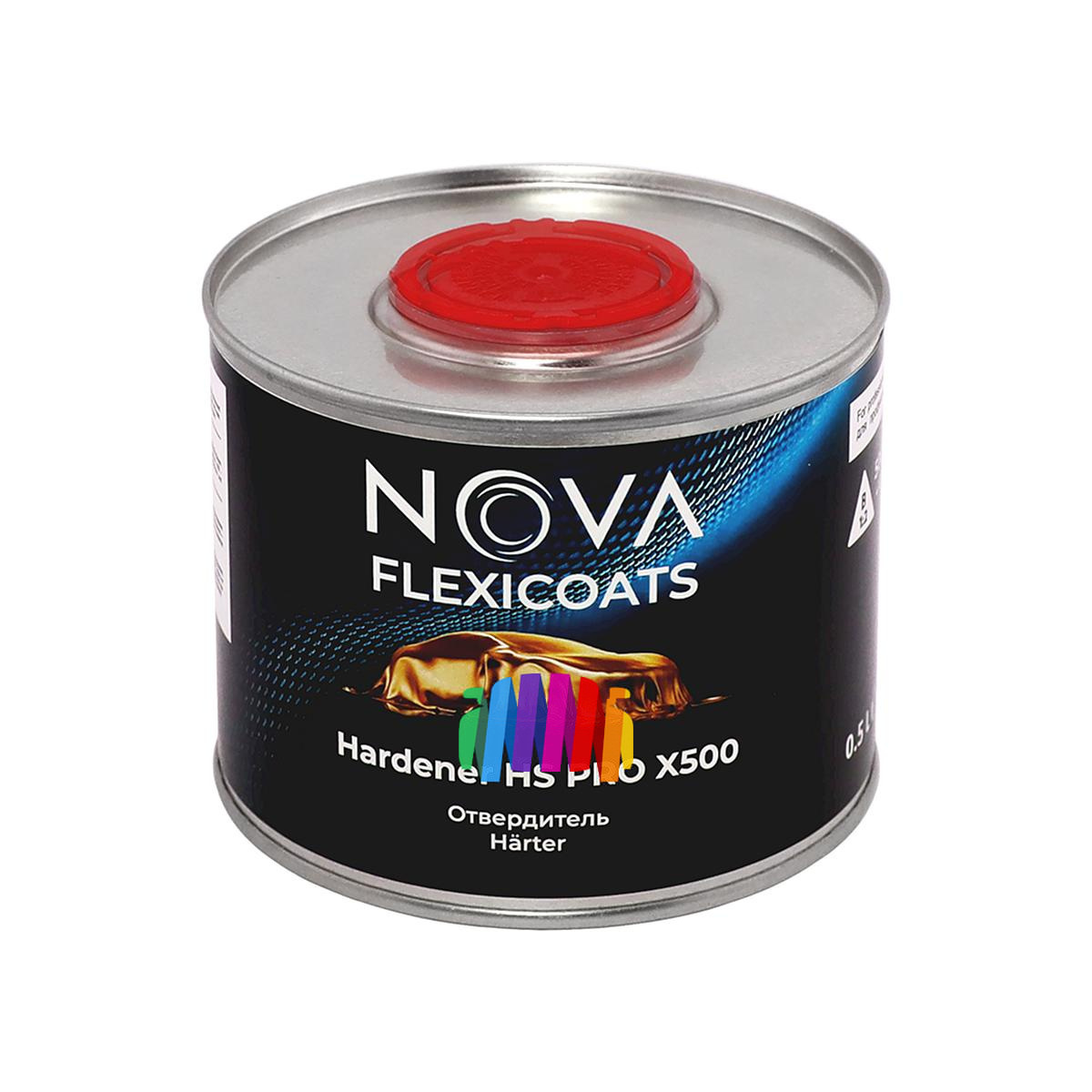 Глянцевый прозрачный автомобильный акриловый лак NOVA Flexicoats 2+1 HS PRO X500 1 + 0,5 л. 5