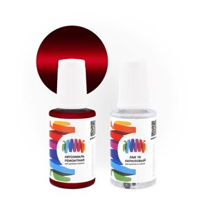 Подкраска для Cadillac (Кадиллак) «Cherry Pop», код цвета GSK (красный), базовая автоэмаль 3 сл. с кисточкой от сколов и царапин, штрих-корректор 20 мл.