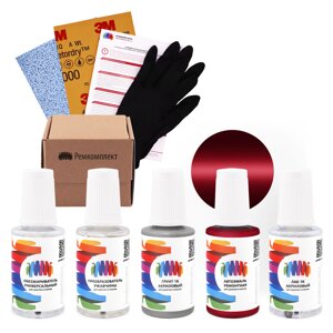 Ремкомплект для GMC (Дженерал моторс) «Med. Red», код цвета 94, WA9088 (красный), базовая автоэмаль, набор для ремонта сколов и царапин