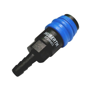 HUBERTH RP 208402 Быстроразъемное соединение пластик, немецкий тип, елочка 10 мм.