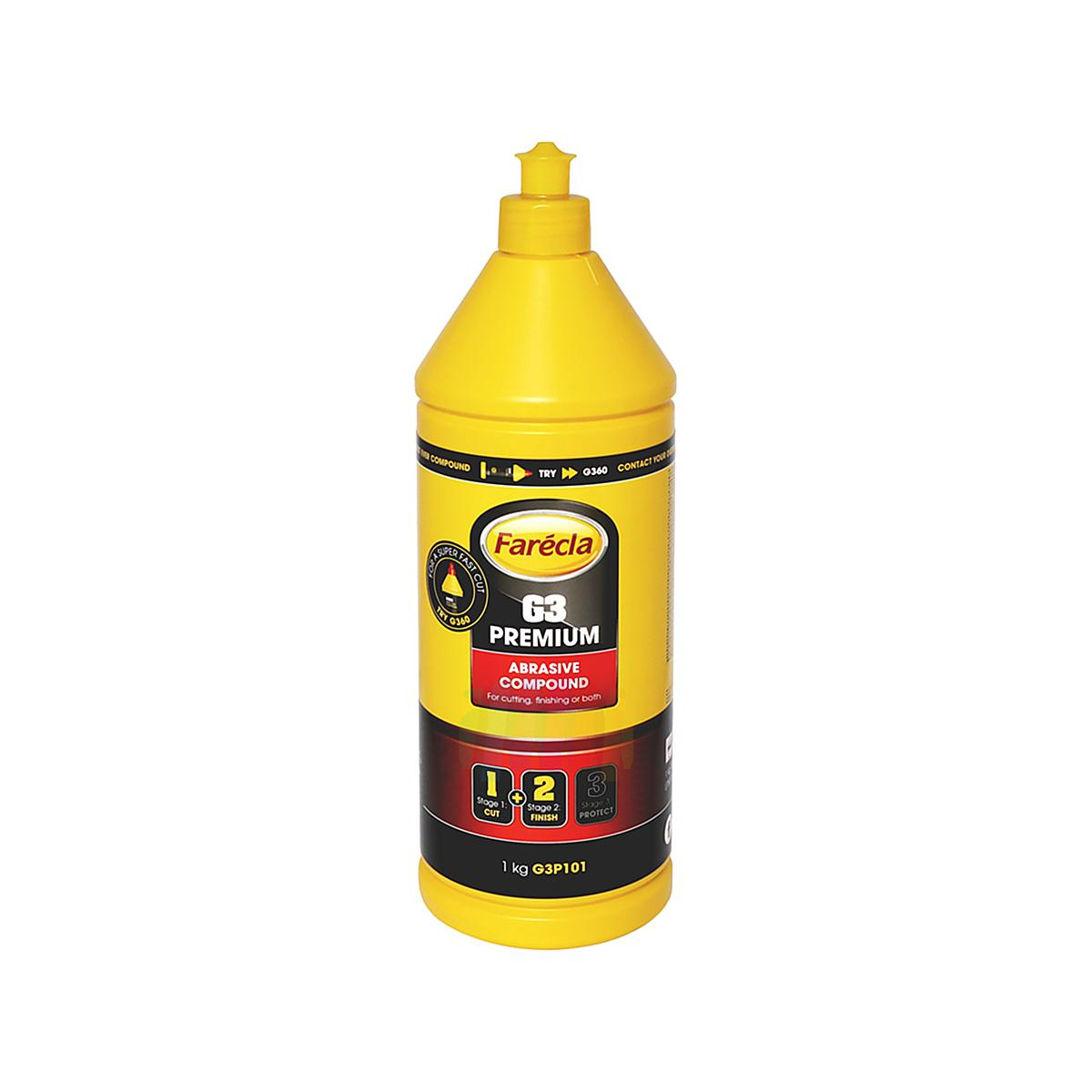 FARECLA G3 Premium Abrasive Compound (G3P101) Высокоэффективная абразивная полировальная паста 1 кг.