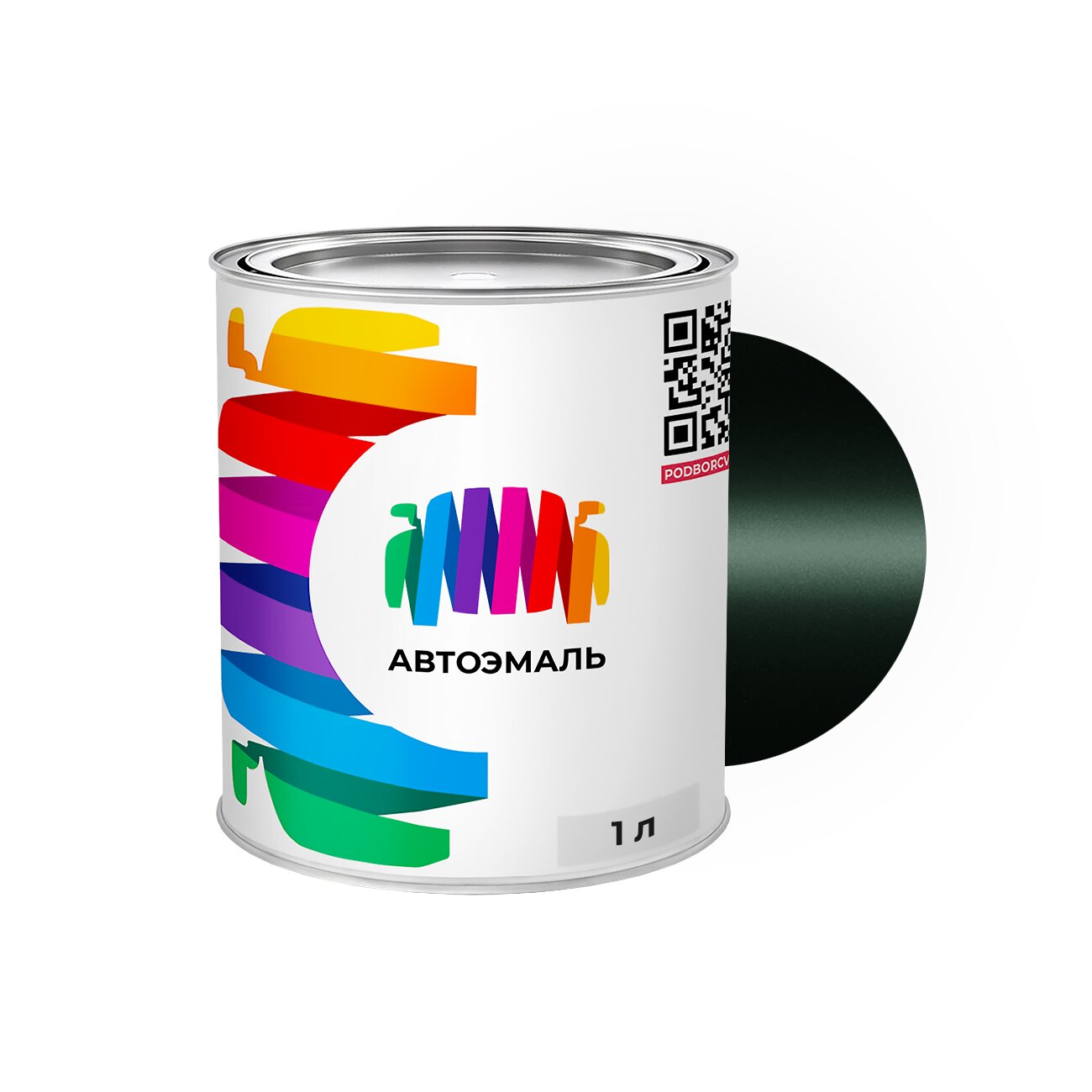 Автоэмаль Mazda (Мазда) «Green», код цвета W7 (зеленый), базовая краска 1 л.