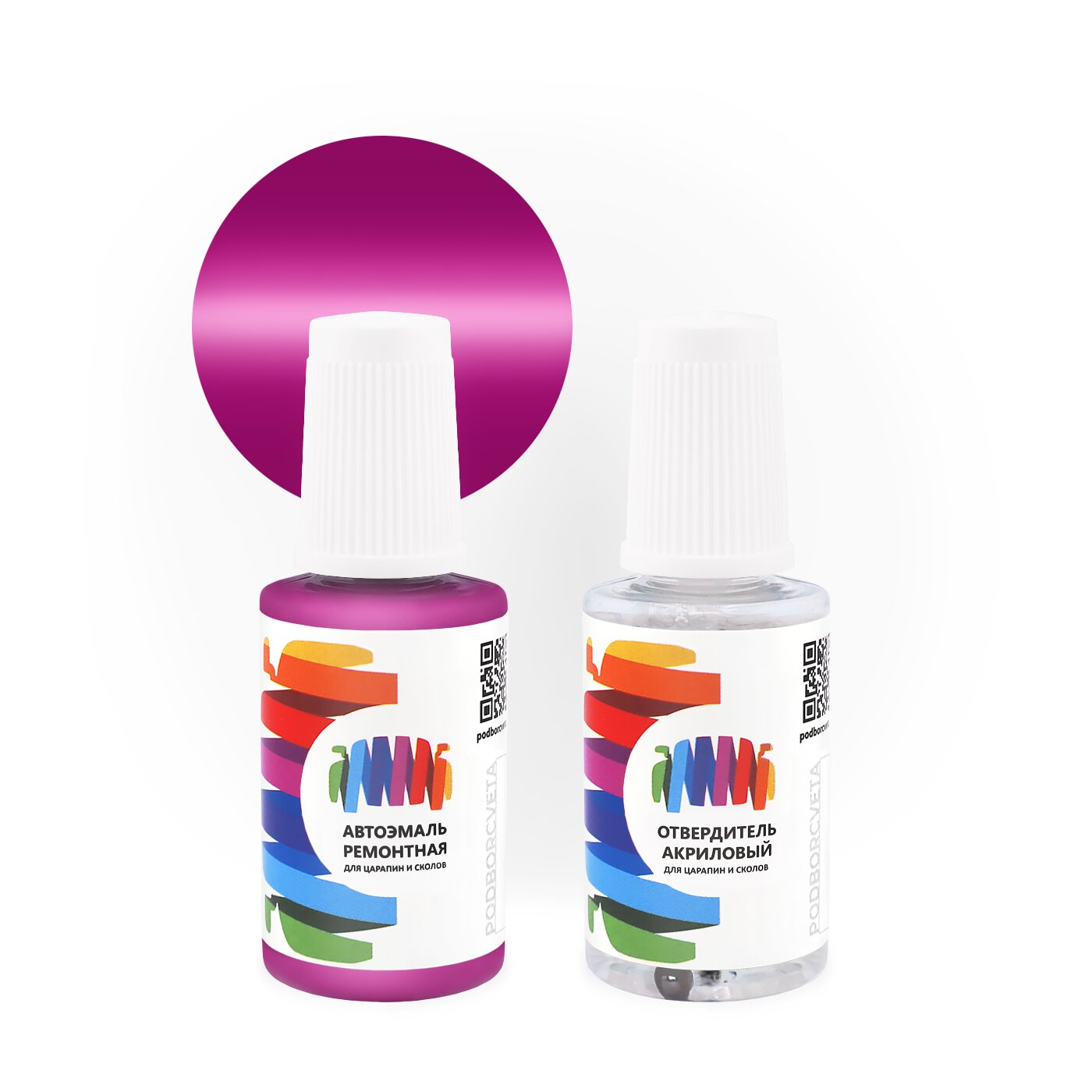 Подкраска для Man-Buessing (МАН) «Trafic Moru», код цвета BS12R604, R604 (фиолетовый), акриловая автоэмаль с кисточкой от сколов и царапин, штрих-корректор 20 мл.