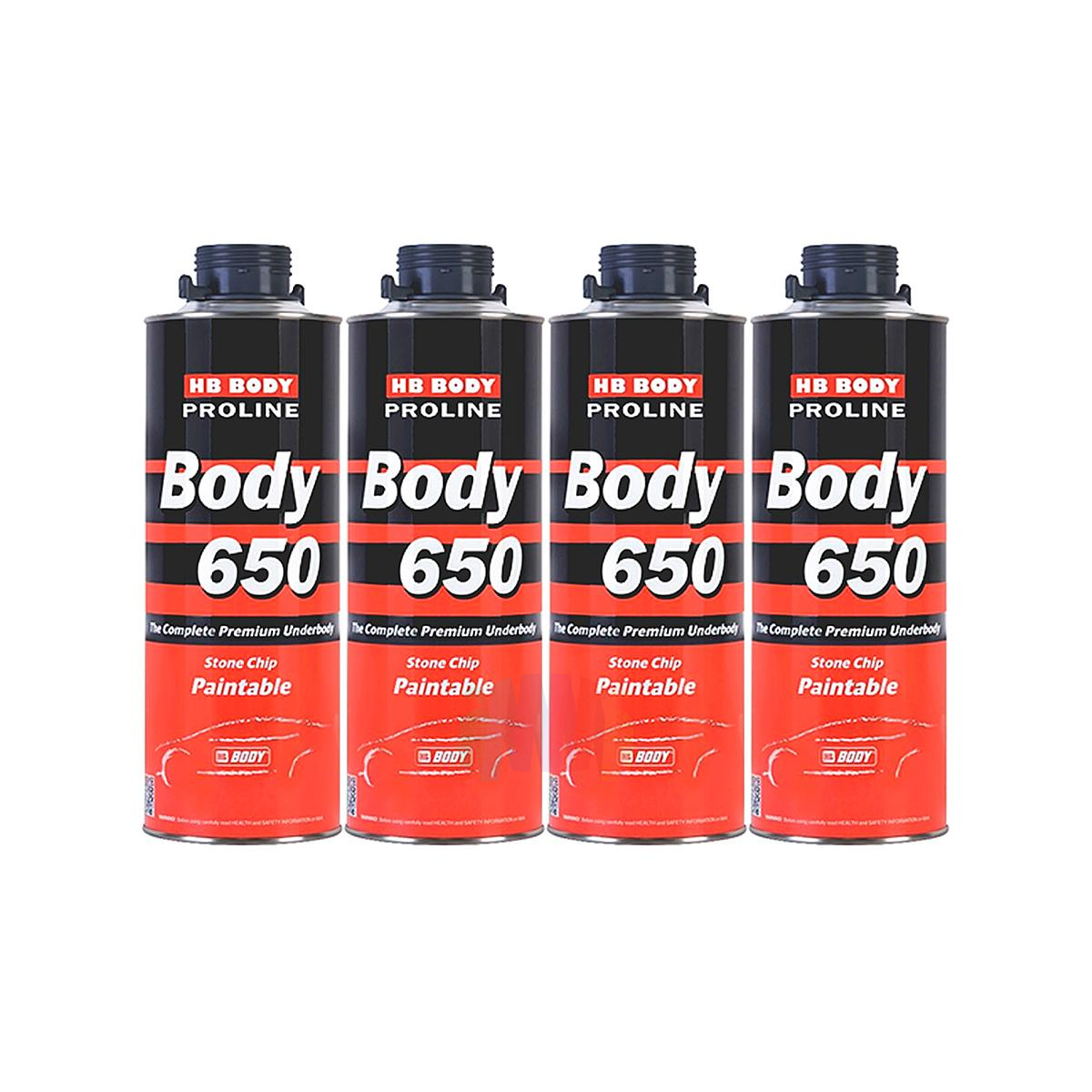 HB BODY 650 Proline Антикор автомобильный евробаллон 1 кг., комплект 4 шт.