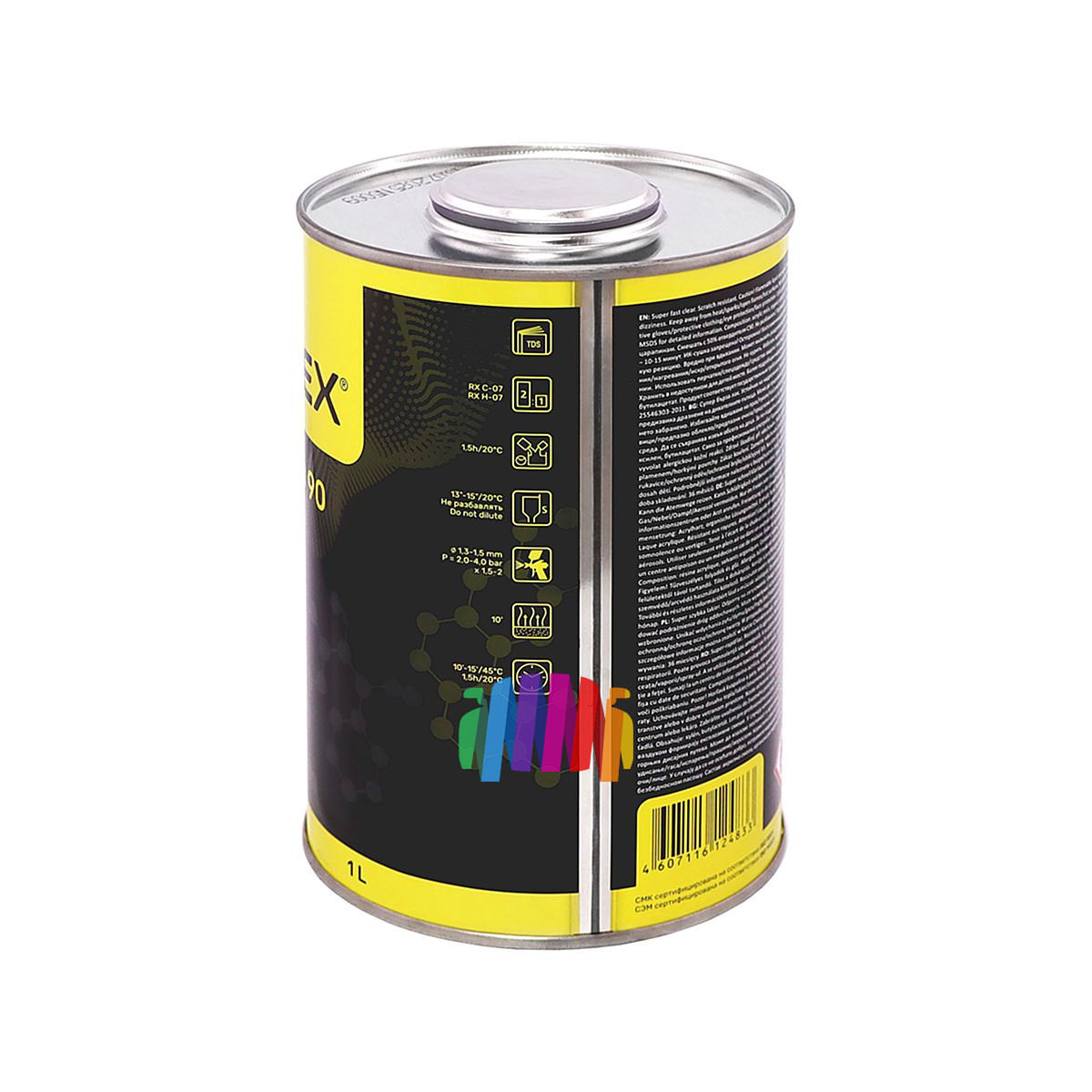 Супербыстрый лак против царапин Reoflex Clear Rapid 90 Super Fast 1 л. с отвердителем 0,5 л. 4