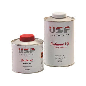 USP Platinum HS 2:1 Anti Scratch Акриловый автомобильный лак против царапин 1 л. с отвердителем 0,5 л.