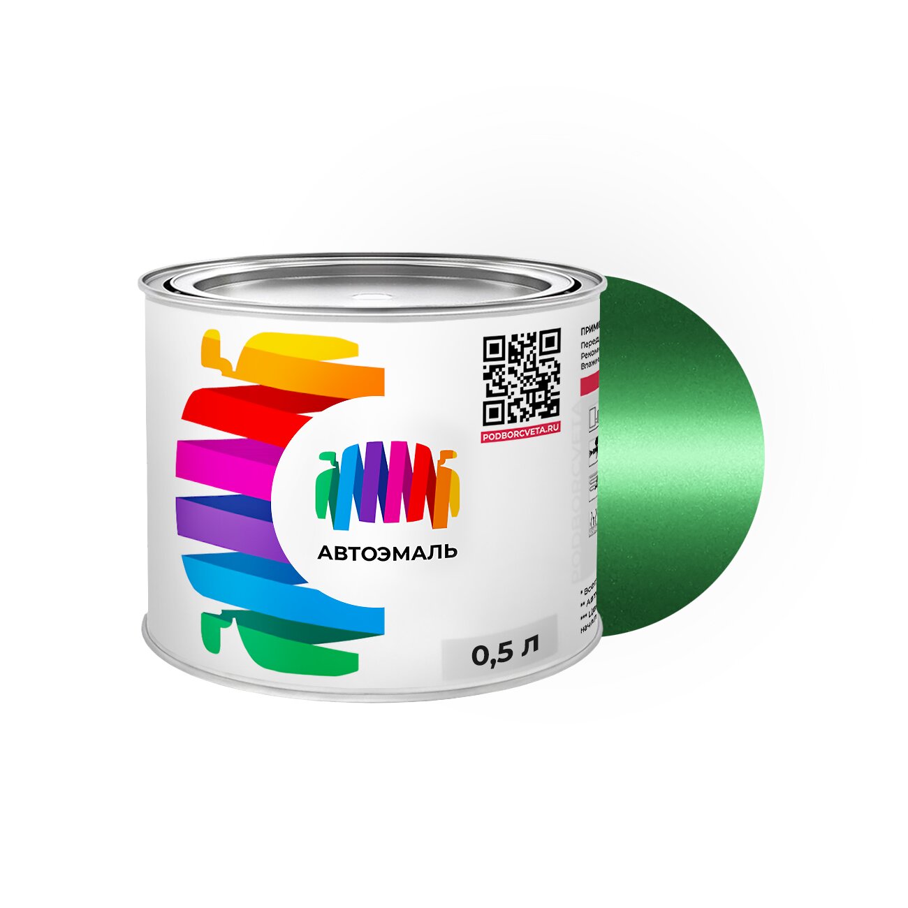 Автоэмаль Hyundai (Хендэ) «Fairy Leaf», код цвета UO (зеленый), базовая краска 0,5 л.