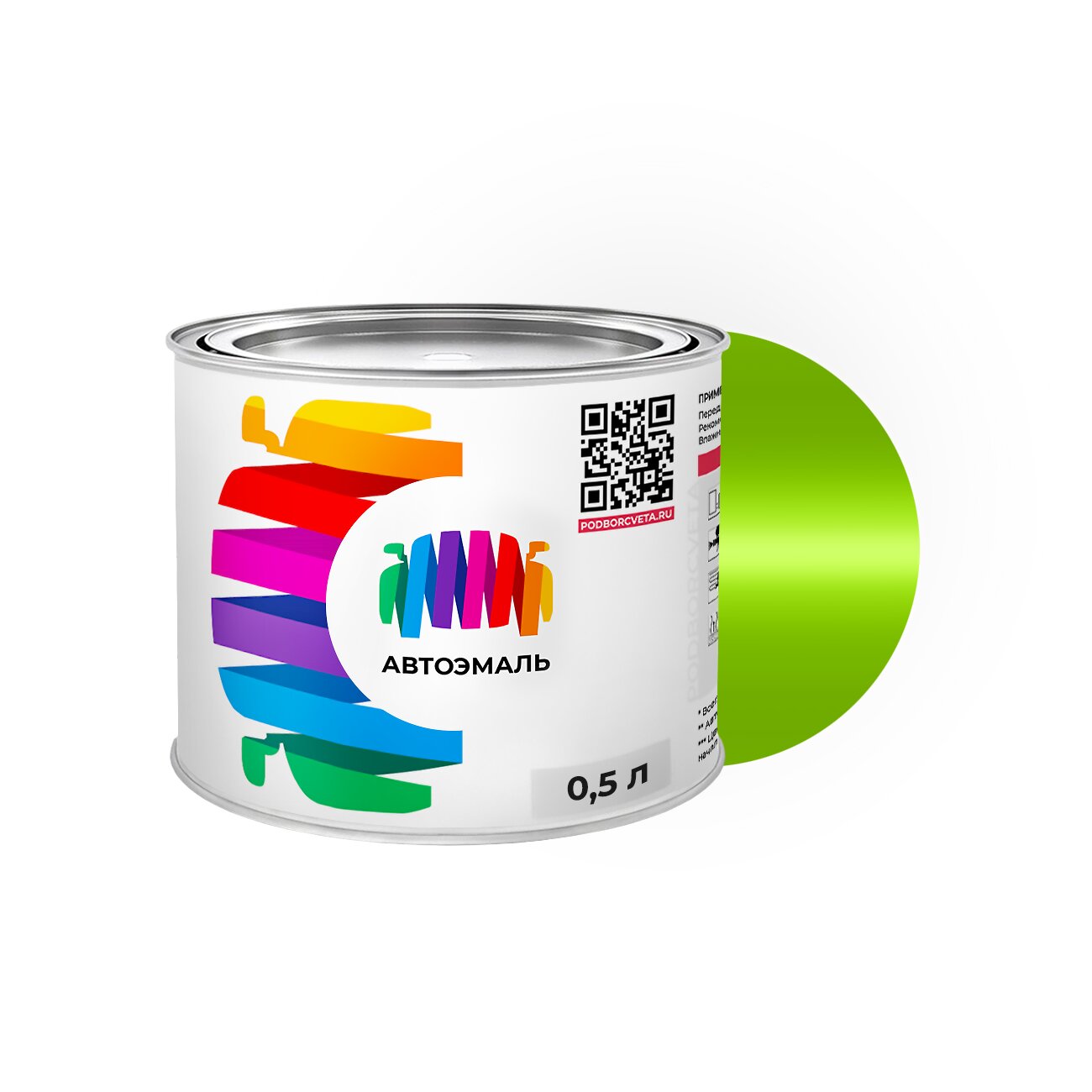 Автоэмаль Scania (Скания) «Green», код цвета 1882UP, 2278397, 4017SD (зеленый), базовая краска 0,5 л.