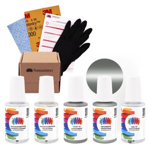 Ремкомплект для Citroen (Ситроен) «Gris Cormoran», код цвета 057, EVP, GVP (серый), базовая автоэмаль, набор для ремонта сколов и царапин