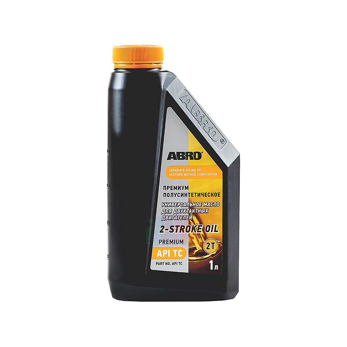 ABRO API TC 2T 2-Stroke Oil Масло моторное 2-х тактное (полусинтетика) 1 л.