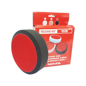 NOVOL Polishing Mop Круг полировальный мягкий тип С на липучке (черный)