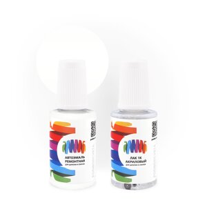 Подкраска для Man-Buessing (МАН) «Sauberweiss», код цвета B610, BS12B610 (белый), базовая автоэмаль с кисточкой от сколов и царапин, штрих-корректор 20 мл.