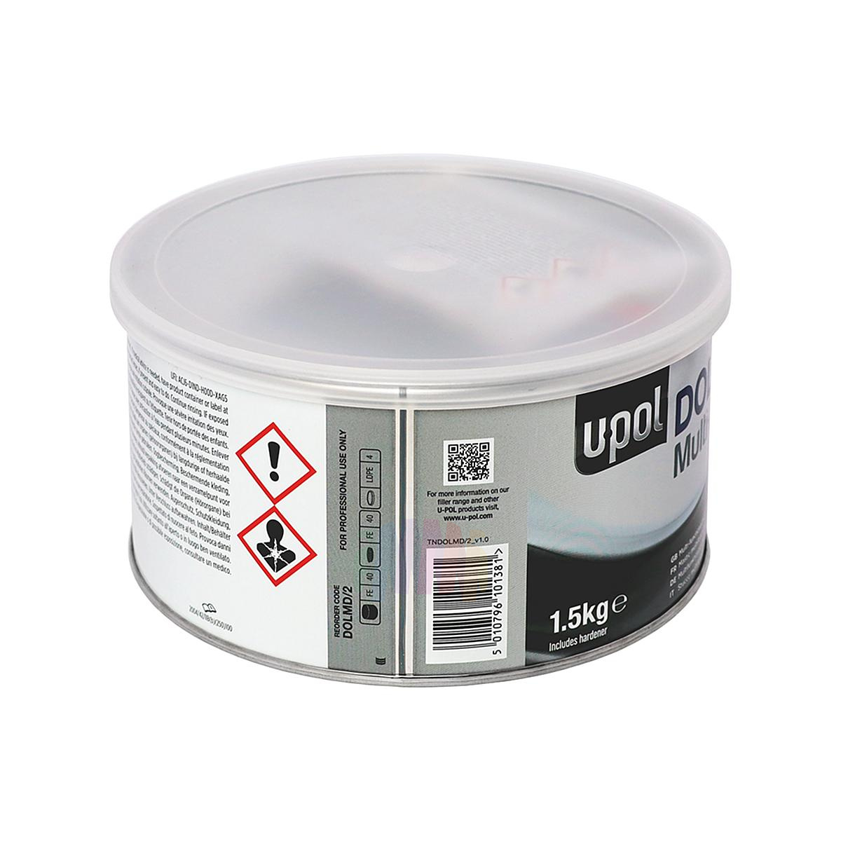 Шпатлевка высокоплотная армированная автомобильная U-POL Dolphin Multi Deep 1,5 кг. 2
