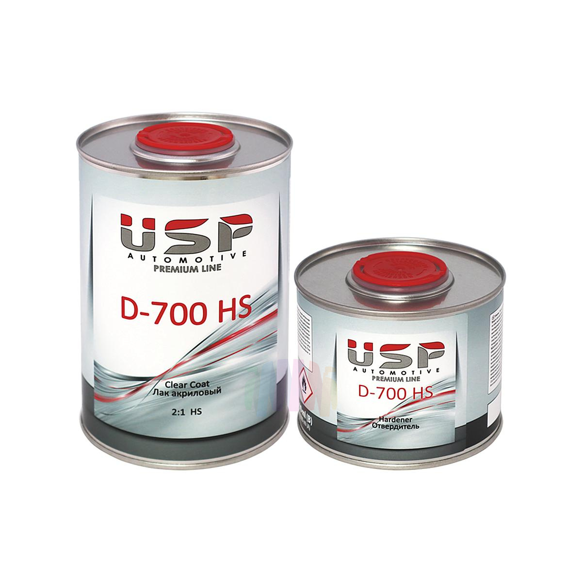 USP Premium D-700 HS 2:1 Clear Coat Акриловый лак 1 л. с отвердителем 0,5 л.