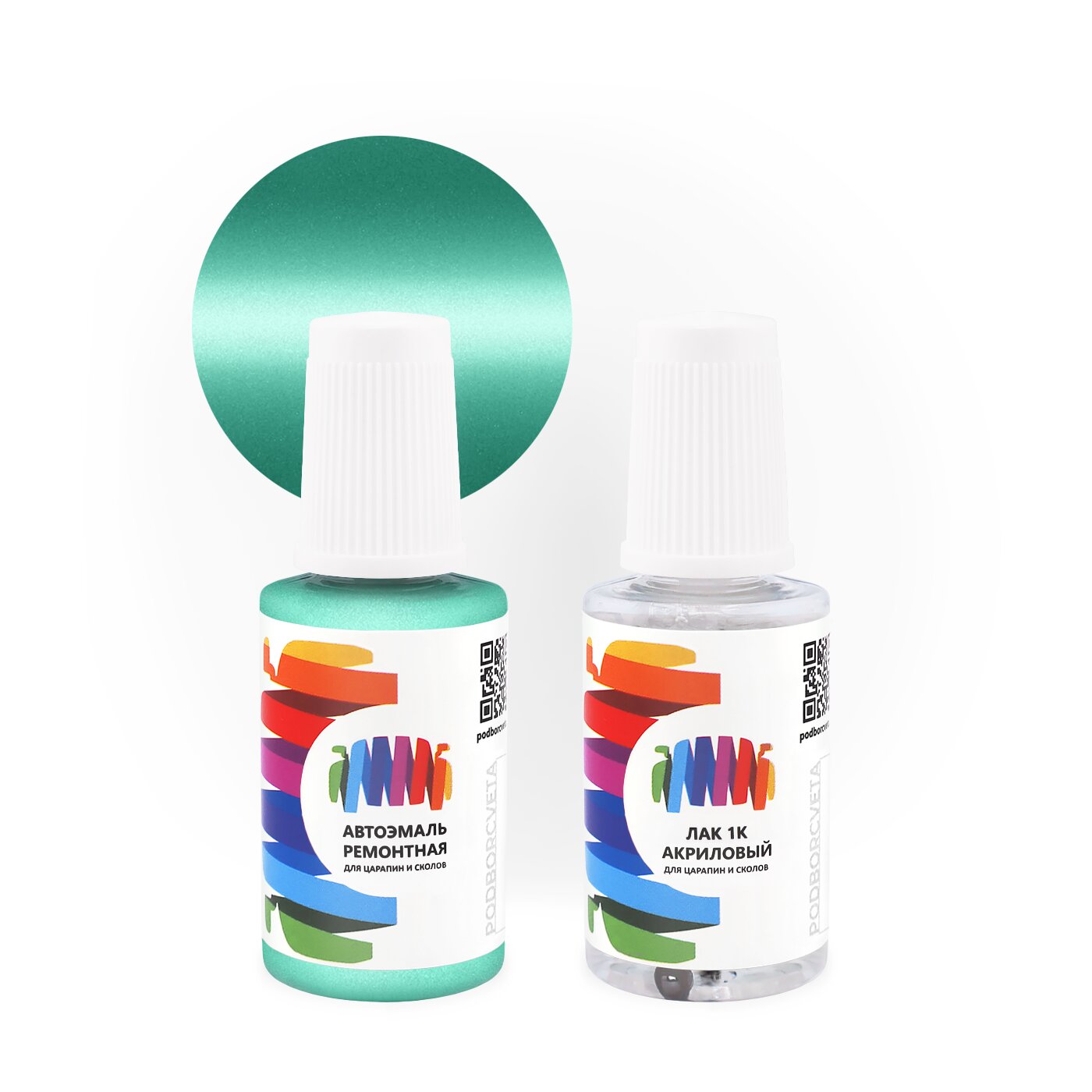 Подкраска для Man-Buessing (МАН) «Green», код цвета FS43MY2730, MY2730 (зеленый), базовая автоэмаль с кисточкой от сколов и царапин, штрих-корректор 20 мл.