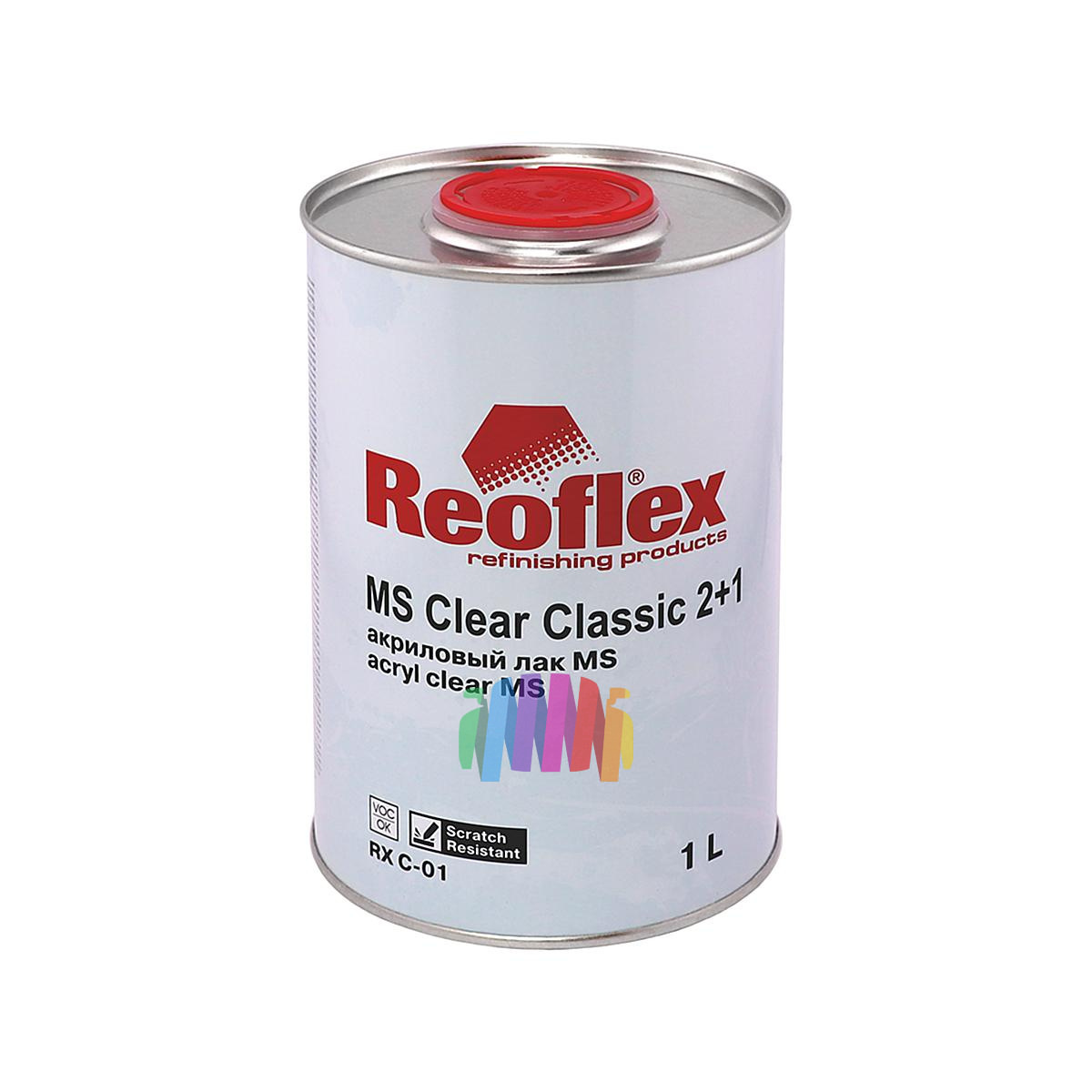 Лак акриловый Reoflex MS 2+1 Clear Classic 1 л. с отвердителем 0,5 л. 3
