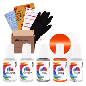 Ремкомплект для Scania (Скания) «Orange», код цвета 1426857 (оранжевый), акриловая автоэмаль, набор для ремонта сколов и царапин