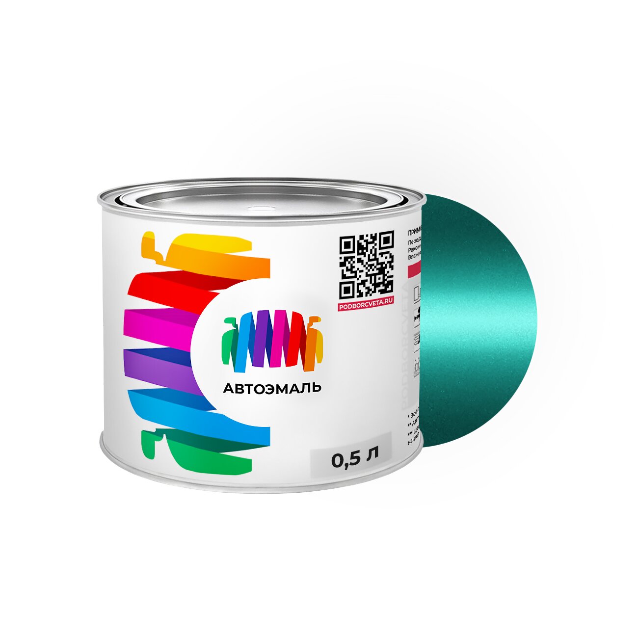 Автоэмаль Ford (Форд) «Aqua Star», код цвета XSC2411C (зеленый), базовая краска 0,5 л.