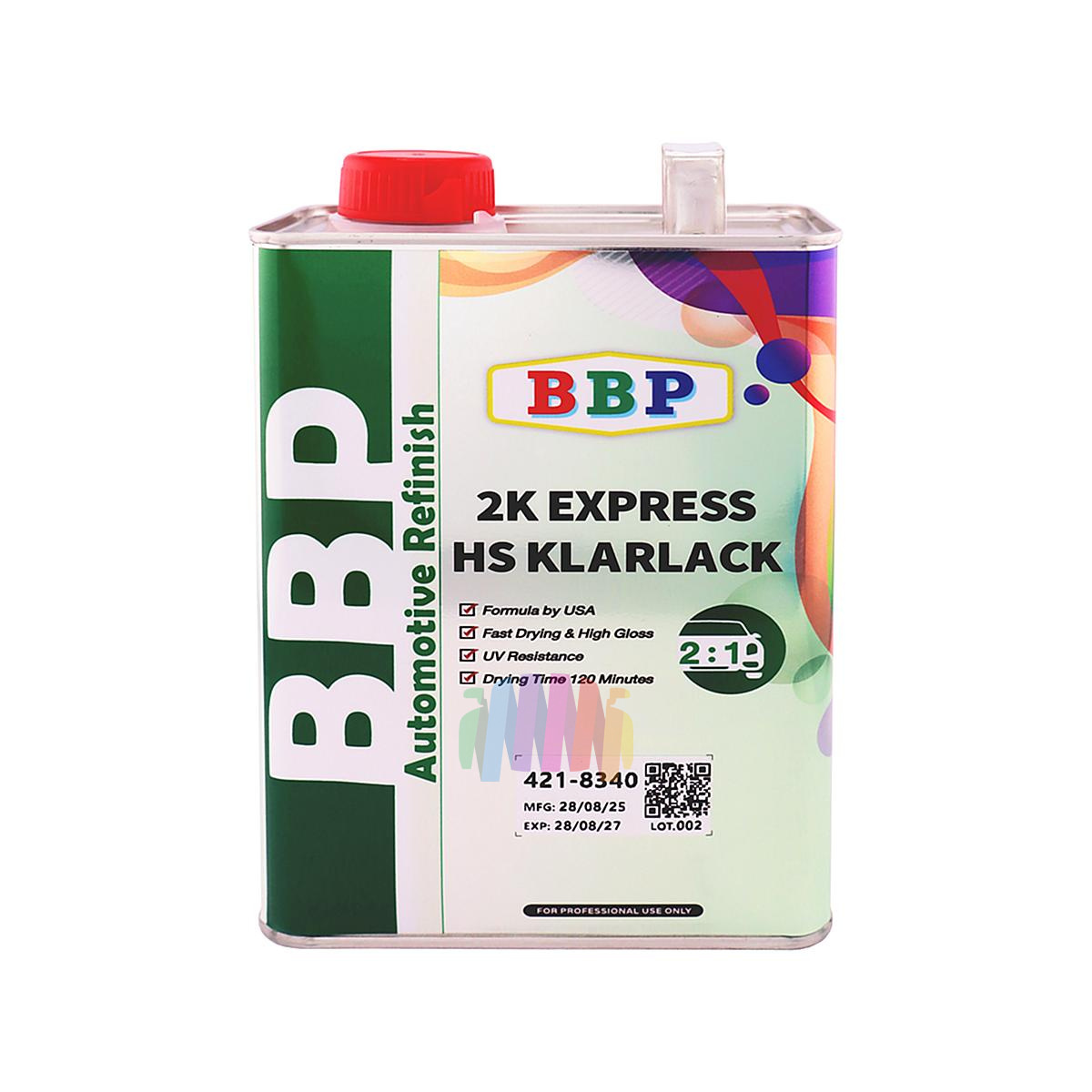 Быстросохнущий автомобильный лак BBP BIG BEN 2K Express HS Klarlack Quick Clear 2