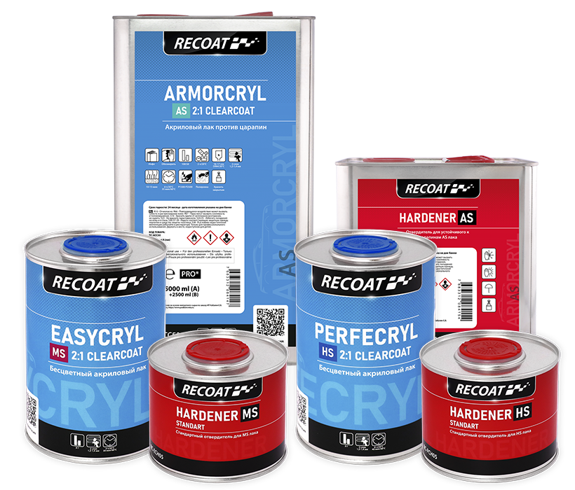 Автомобильные лаки RECOAT для качественной ремонтной окраски