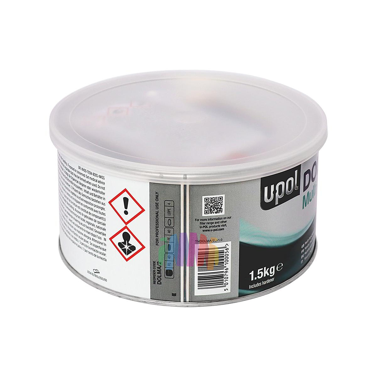 Шпатлевка быстросохнущая легкошлифуемая автомобильная U-POL DOLMA/2 Dolphin Multi Advance 1,5 кг. 2