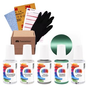 Ремкомплект для Honda (Хонда) «Midori Green», код цвета GY16P, GY-16P (зелено-желтый), базовая автоэмаль, набор для ремонта сколов и царапин